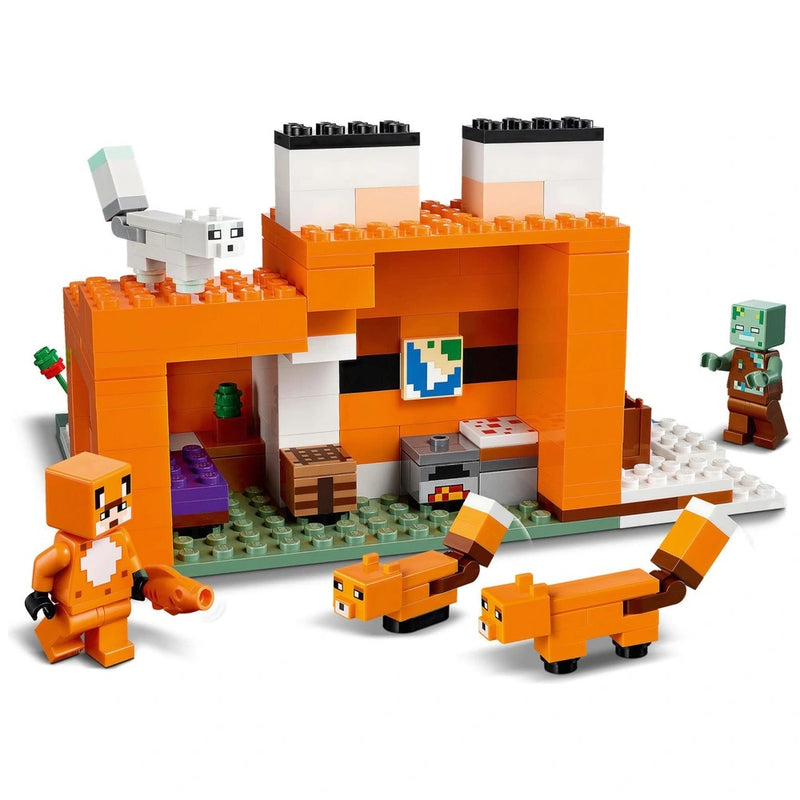 LEGO Minecraft 21178 The Fox Lodge House Animals Toy