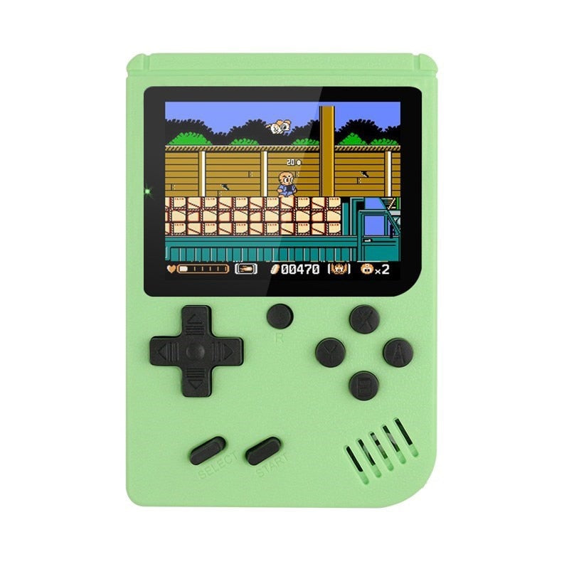 Game Boy Retro Video Game Console with 500 Preloaded Games - Green