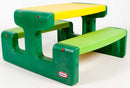 Little Tikes Large Picnic Table – Evergreen | Indoor & Outdoor Kids Table