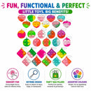 Mini Pop Fidget Toys Keyring Sensory Party Bag Fillers 10 20 30 Pack