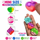 Mini Pop Fidget Toys Keyring Sensory Party Bag Fillers 10 20 30 Pack