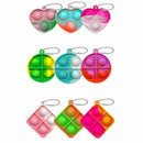 Mini Pop Fidget Toys Keyring Sensory Party Bag Fillers 10 20 30 Pack