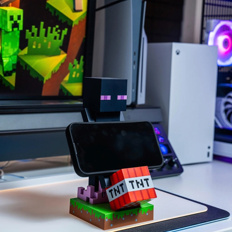 Minecraft Enderman Cable Guy - Phone and Controller Holder