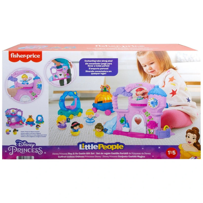 Fisher-Price Little People Disney Princess Play & Go Castle Gift Set