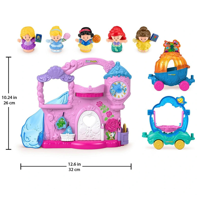 Fisher-Price Little People Disney Princess Play & Go Castle Gift Set