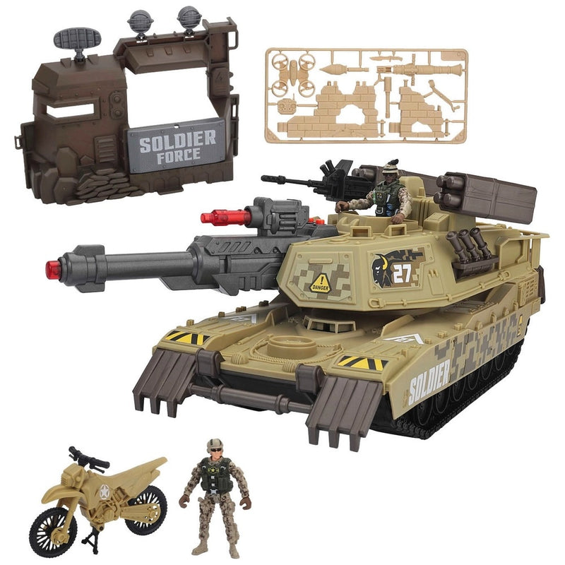 Soldier Force Playset Armored Siege Tank with Lights and Sounds