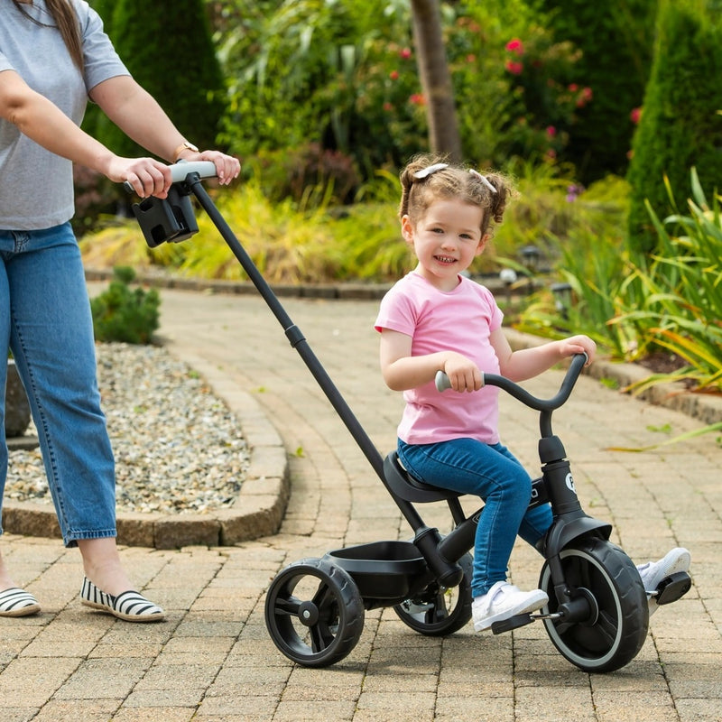 Elite Pro 2-in-1 Trike with Push Bar – Black