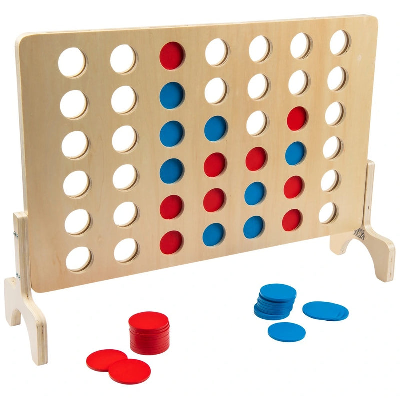 Giant Wooden 4 in a Row Puzzle