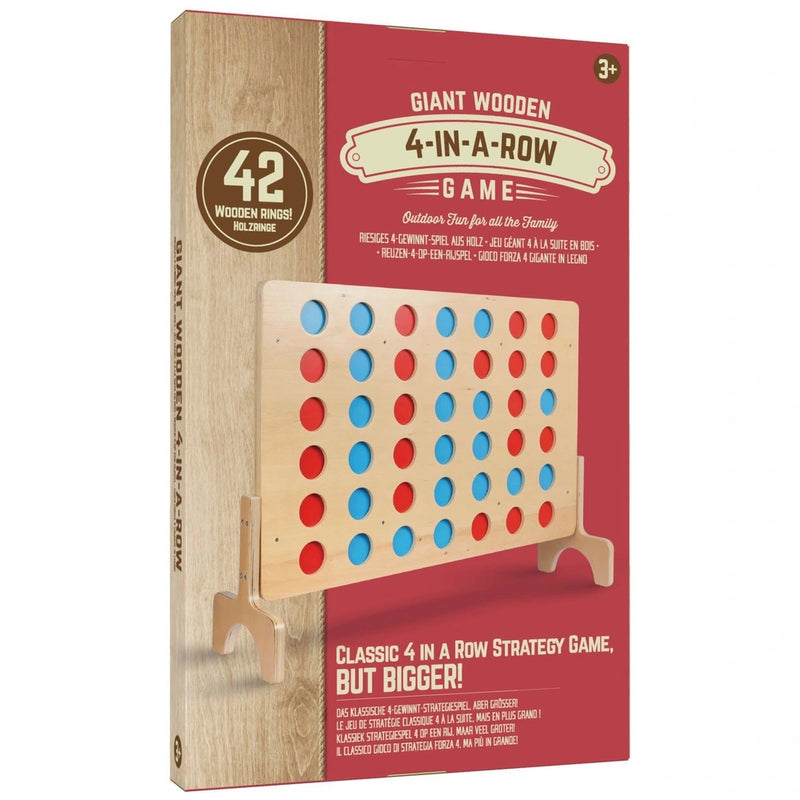 Giant Wooden 4 in a Row Puzzle