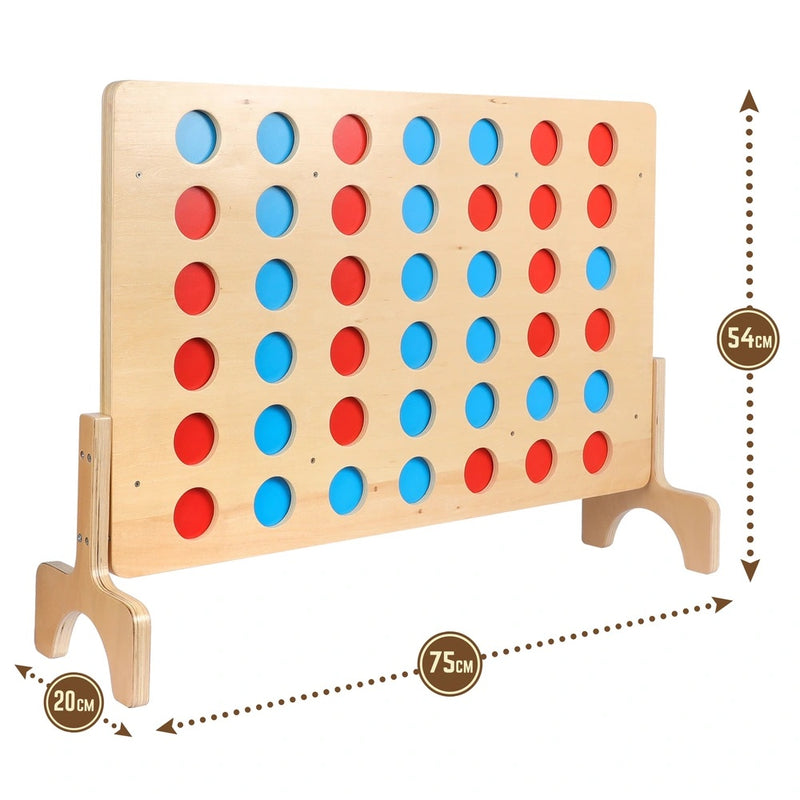 Giant Wooden 4 in a Row Puzzle