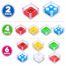 Mini Puzzle Cube Toy 2 4 6 Pack Kids Fidget Brain Teaser Party Bag Fillers