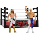 WWE Playset Wrekkin' Raw Brawl with Cody Rhodes and Seth Rollins Action Figures