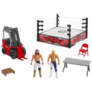 WWE Playset Wrekkin' Raw Brawl with Cody Rhodes and Seth Rollins Action Figures