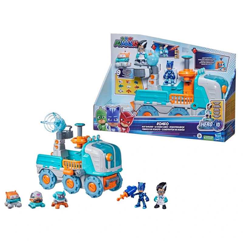 PJ Masks 2-in-1 Romeo's Vehicle and Robot Factory Playset