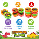 Dinosaur Slime Toy Party Bag Filler Kids Sensory Putty 2 4 8 Pack