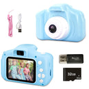 Waterproof Camera - HD Screen 1080P Video 8MP - Blue