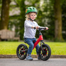 12-Inch Spark Balance Bike with Light-Up Wheels – Red