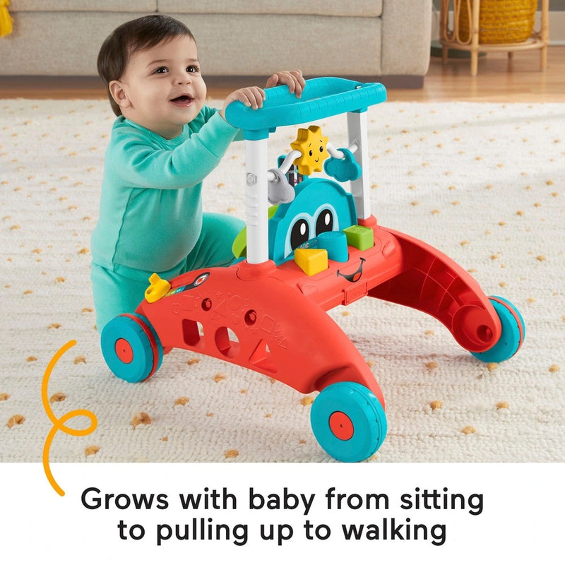 Fisher-Price 2-Sided Steady Speed Baby Walker with 100+ Songs Sounds & Phrases