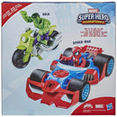 Marvel Super Hero Adventures Set Spider-Man and Hulk Vehicles 2 Pack