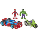 Marvel Super Hero Adventures Set Spider-Man and Hulk Vehicles 2 Pack