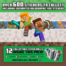 Sticki Rolls Minecraft Collectors Book and Wristband Set with 120 Stickers