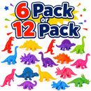 Stretch Dinosaur Toys Assorted Sensory Fidget Party Bag Fillers 6 12 Pack