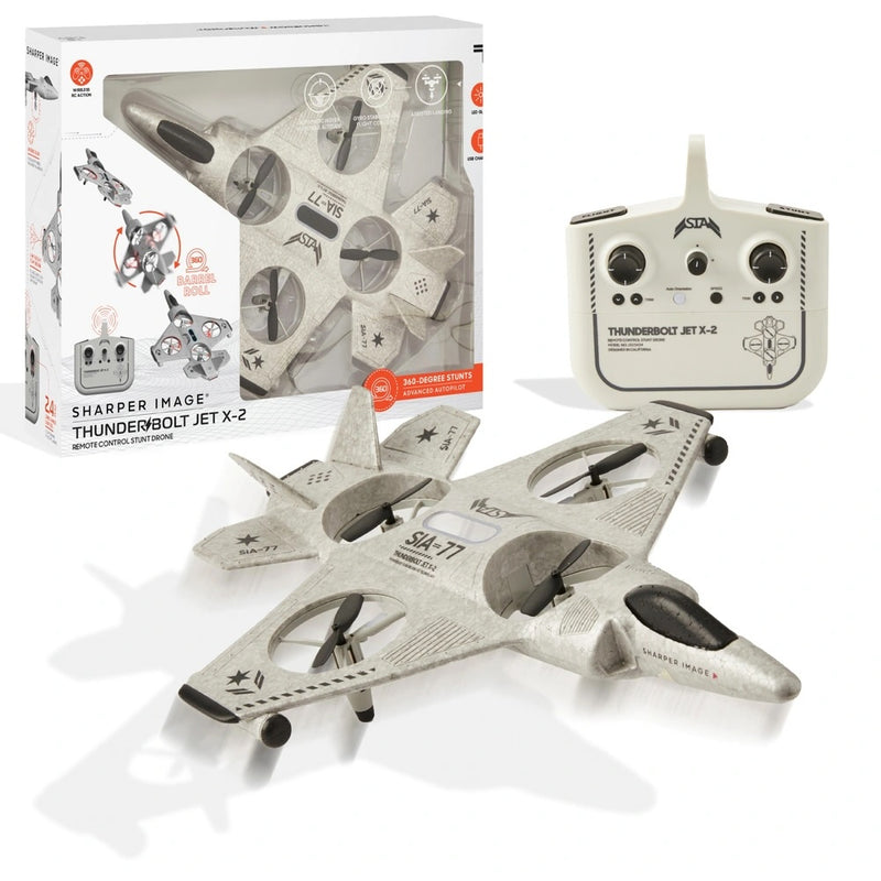 Remote Control Thunderbolt Jet X-2 Drone with Stunts and LED Lights