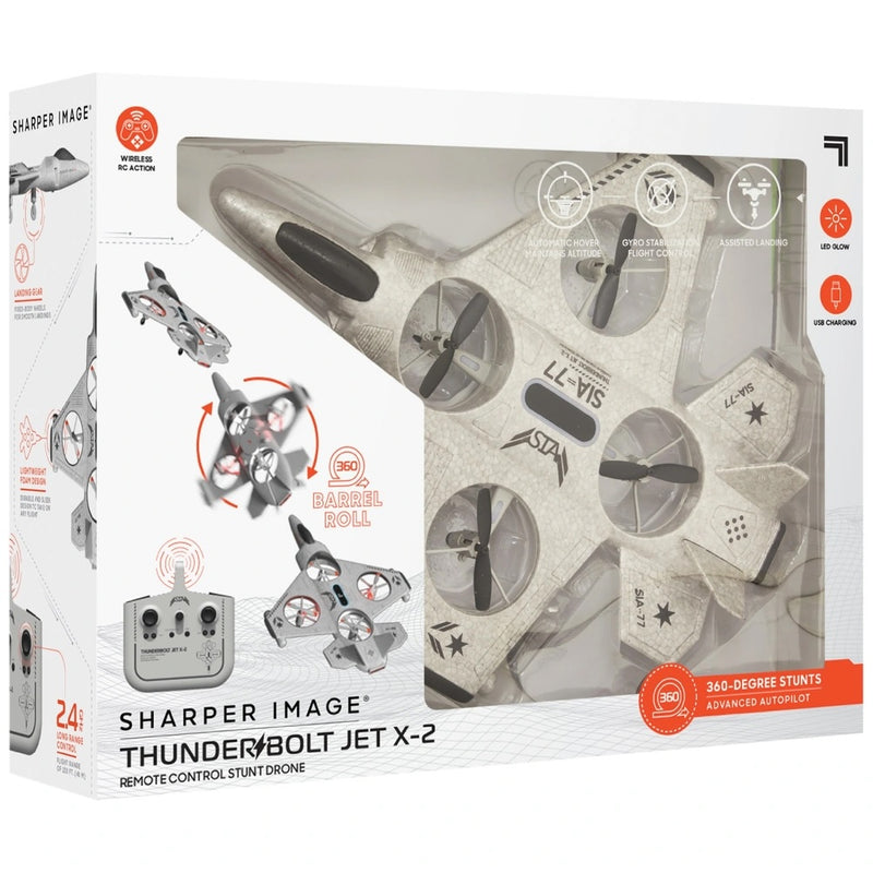 Remote Control Thunderbolt Jet X-2 Drone with Stunts and LED Lights