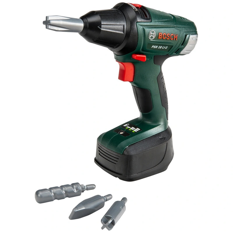 Construction Tool Kit Play Set with Chainsaw, Drill, Helmet and Accessories