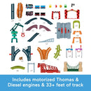Thomas & Friends Thomas & Diesel Raceway Train Track Set 80 Pieces