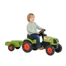 Ride-On Tractor with Trailer Kids Eco-Friendly Outdoor Garden Farm Vehicle