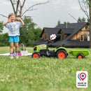 Ride-On Tractor with Trailer Kids Eco-Friendly Outdoor Garden Farm Vehicle