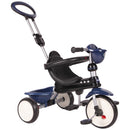 4-in-1 Cosy Trike with Parent Handle – Dark Blue