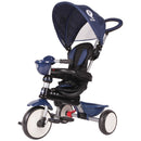 4-in-1 Cosy Trike with Parent Handle – Dark Blue