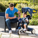 4-in-1 Cosy Trike with Parent Handle – Dark Blue