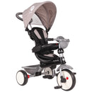 Cosy 4-in-1 Adjustable Trike with Parent Handle and Canopy – Grey
