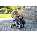 Cosy 4-in-1 Adjustable Trike with Parent Handle and Canopy – Grey