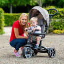 6-in-1 Grey Trike with Parent Handle & Reclining Seat – Grows with Baby
