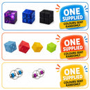 Sensory Fidget Toy Bundle Pack – Infinity Cube, Pop Cube & Squeeze Ball Set