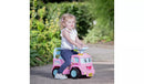 Foot to Floor Ice Cream Van Ride On with Storage, Squeaky Horn and Backrest