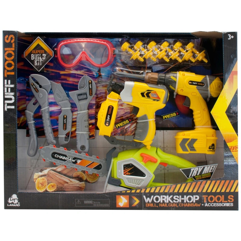 Construction Workshop Tool Kit Set with Lights, Sounds and Safety Goggles