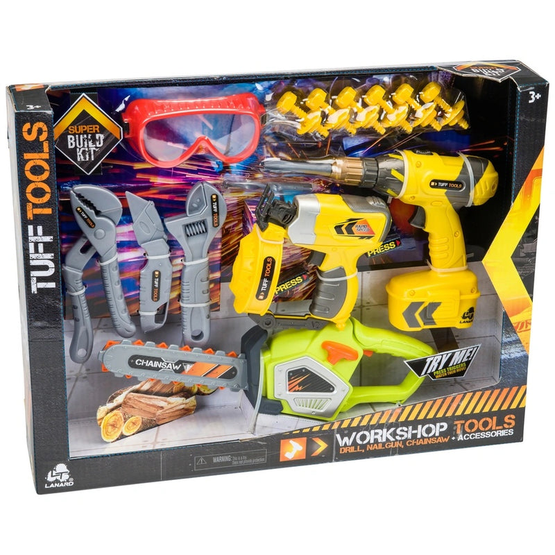 Construction Workshop Tool Kit Set with Lights, Sounds and Safety Goggles