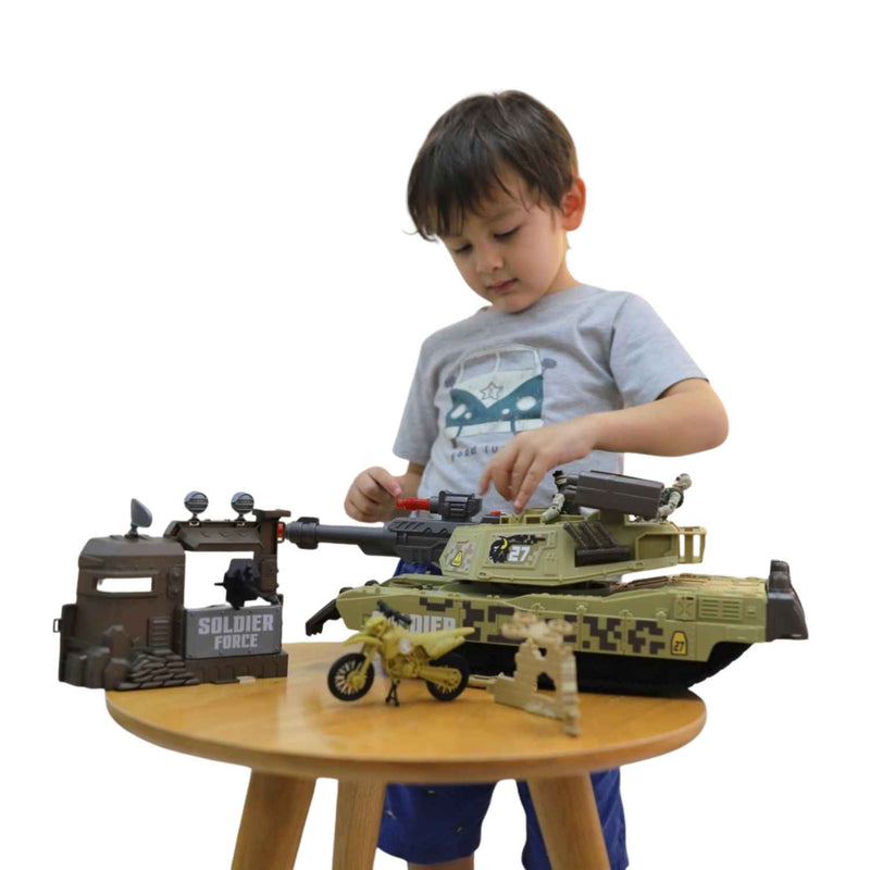 Soldier Force Playset Armored Siege Tank with Lights and Sounds