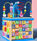 Wooden Activity Cube Educational Play Centre