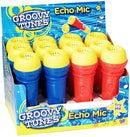 Groovy Tunes Echo Microphone Display Box 12 Kids Toy Microphones Party Bundle