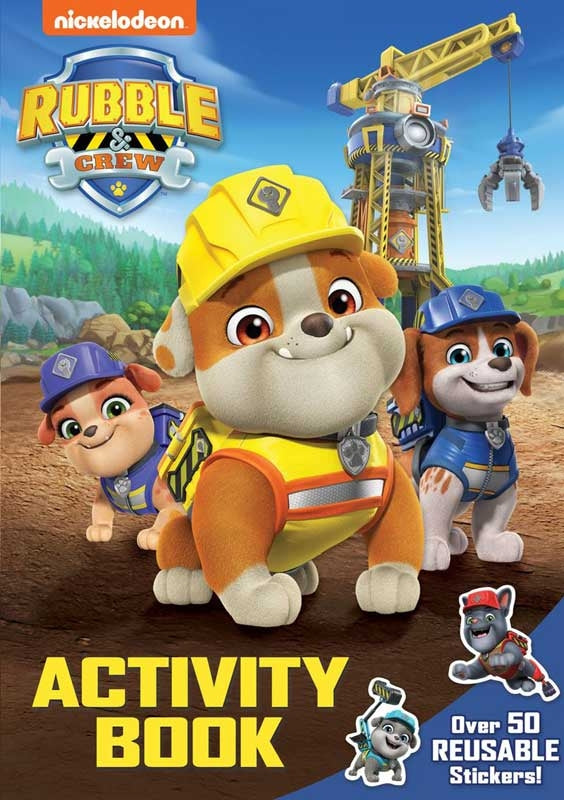 PAW Patrol Rubble & Crew Activity Book with Puzzles, Colouring & Stickers