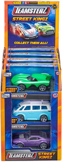 Teamsterz 4 Inch Die Cast Cars Display Box 12 Different Vehicles Metal Toy Cars Gift Set
