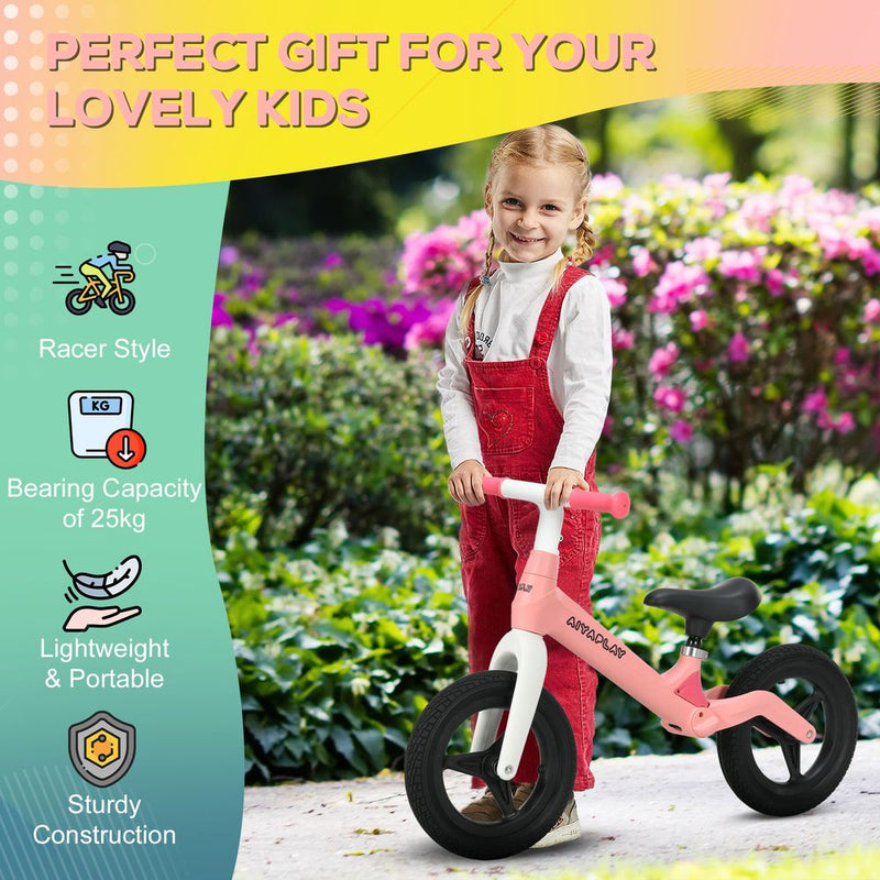 Baby Balance Bike with Adjustable Seat and Handlebar