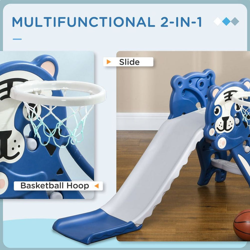 Kids Slide with Basketball Hoop, Basketball