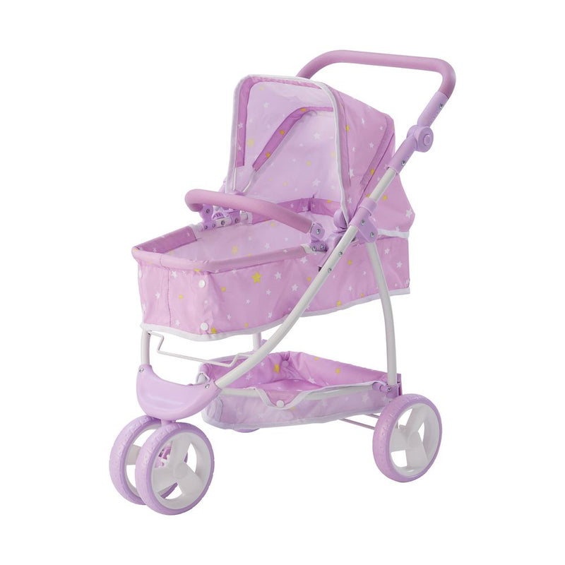 2 in 1 Baby Doll Stroller Pram Foldable Purple OL-00010